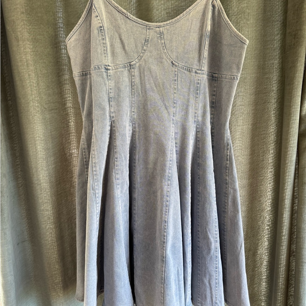 So Me Light Blue Denim Dress